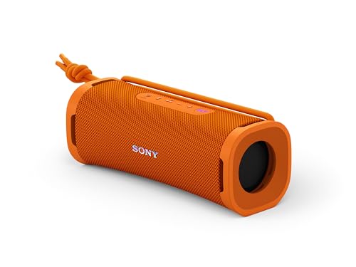 Sony ULT Field 1 Altavoz inalámbrico Bluetooth portátil con ULT Power Sound, Ultimate Deep Bass, IP67, Resistente a los Golpes, 12H de batería, Llamadas nítidas, Naranja
