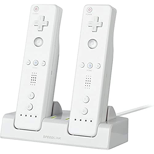 Speedlink JAZZ USB Charger SL-3406-WE - Cargador para Wii/ Wii U, 18 hr Duraci贸n, Blanco