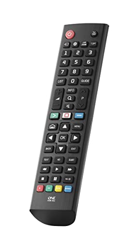 One For All - Mando a Distancia de reemplazo para Televisores LG â€“ Control Remoto Universal para Todo Tipo de TVs de la Marca LG - Negro - URC4911