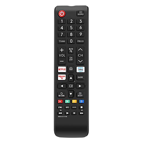 Mando a Distancia Universal para Samsung con Netflix, Prime-Video Rakuten-TV Button para Samsung Smart TV LCD LED UHD QLED 4K HDR TVs Todos para Samsung TV Mando a Distancia