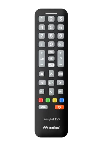 Meliconi Easytel TV+ Mando a Distancia Universal para TV, tambiÃ©n controla Las Funciones bÃ¡sicas de Las Smart TV