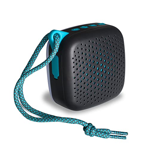 Boompods Rhythm -Alexa - Altavoz Bluetooth Impermeable - Alexa, Resistente al Agua, 1 m, función de luz, Volumen, Pistas de Salto, Asistente de Voz