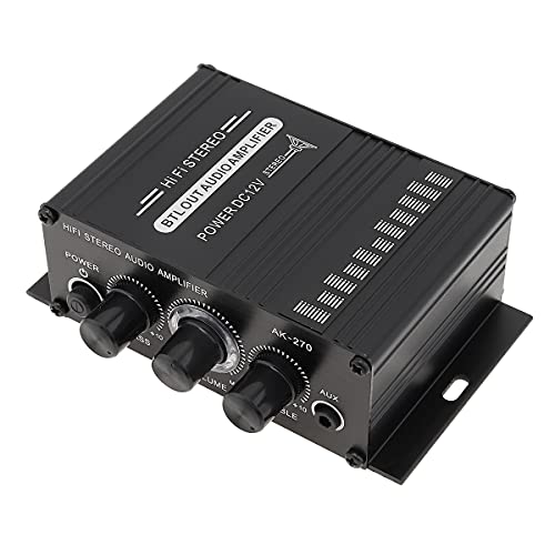 ePathChina Amplificador de potencia Audio Karaoke Home Theater Amplifier 2 Canales Clase D Amplificador USB/SD Entrada AUX