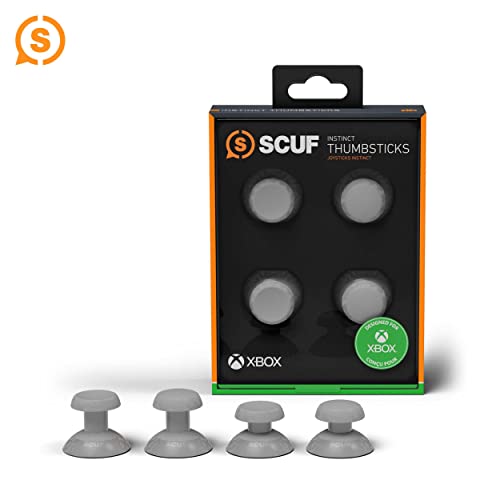 Scuf Instinct Paquete de 4 thumbsticks intercambiables, repuesto solo para el mando de rendimiento Scuf Instinct Pro de Xbox Series X|S - Gris claro
