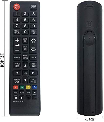Nuevo Samsung AA59-00741A Mando a Distancia de Repuesto, sin Necesidad de programaci贸n: Ajuste HDTV LED Plasma LCD LED Smart TV, reemplazo BN59-01175N BN59-01199F AA59-00786A AA59-00602A BN59-01247A
