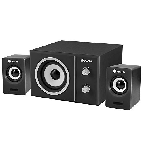 NGS SUGAR - Altavoces Subwoofer 2.1 con 20W, AlimentaciÃ³n USB, Color Negro