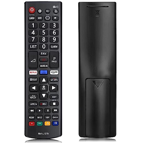 Universal Mando a Distancia para LG Smart TV RM-L1379, Ajuste a Distancia con Netflix, Amazon, Botones-No se Requiere configuraciÃ³n Control Remoto