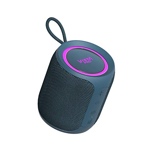 Altavoz Easy 2 de Vieta Pro, con Bluetooth 5.0, True Wireless, Micr贸fono, Radio FM, 12 horas de autonom铆a, Resistencia al agua IPX7 y bot贸n directo al asistente virtual, acabado en color azul.