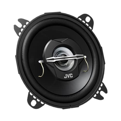 JVC CS-J420X - Altavoces coaxiales para coche (21 W RMS, 45 - 22000 Hz, 10cm (4'), 2 vÃ­as), negro