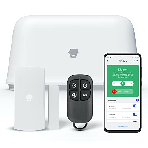 Chuango OV-300 - Sistema de Alarma Inteligente WiFi, FÃ¡cil InstalaciÃ³n, Controlable con AplicaciÃ³n MÃ³vil, Ampliable con 10 Mandos a Distancia y 50 Sensores, Compatible con Alexa y Google Assistant
