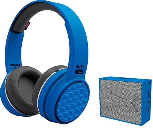 Altec Lansing Play & Party Pack - Ring & Go Headphones + Pocket Speaker Blue