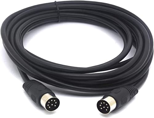 Tomost Cable MIDI de 8 pines Din de extensión de altavoz macho a macho convertidor de plomo para Bang y Olufsen B&O PowerLink BeoLab (5 metros)