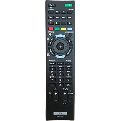 RM-ED047 Reemplazo de Control Remoto para Sony Bravia TV - Compatible con Todos los Controles remotos de Sony TV RM-YD103 RM-ED047 rm-ed050 rm-ed060 rm-ed061 KDL-40HX750 KDL-46HX850 KDL-32R300B