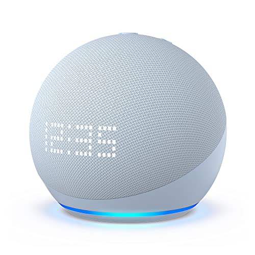 Echo Dot con reloj (5.Âª generaciÃ³n, modelo de 2022) | Altavoz inteligente wifi y Bluetooth con Alexa y reloj, con sonido mÃ¡s potente y de mayor amplitud | Gris azulado