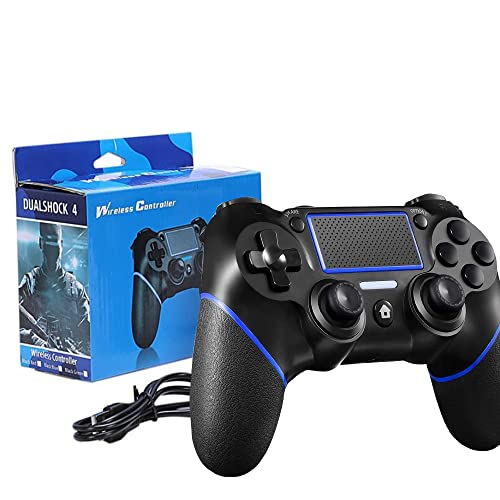 YUES Mando funciona para PS4, Mando InalÃ¡mbrico 502 Compatible con PS4/Pro/Slim/PC y Laptop, Azul